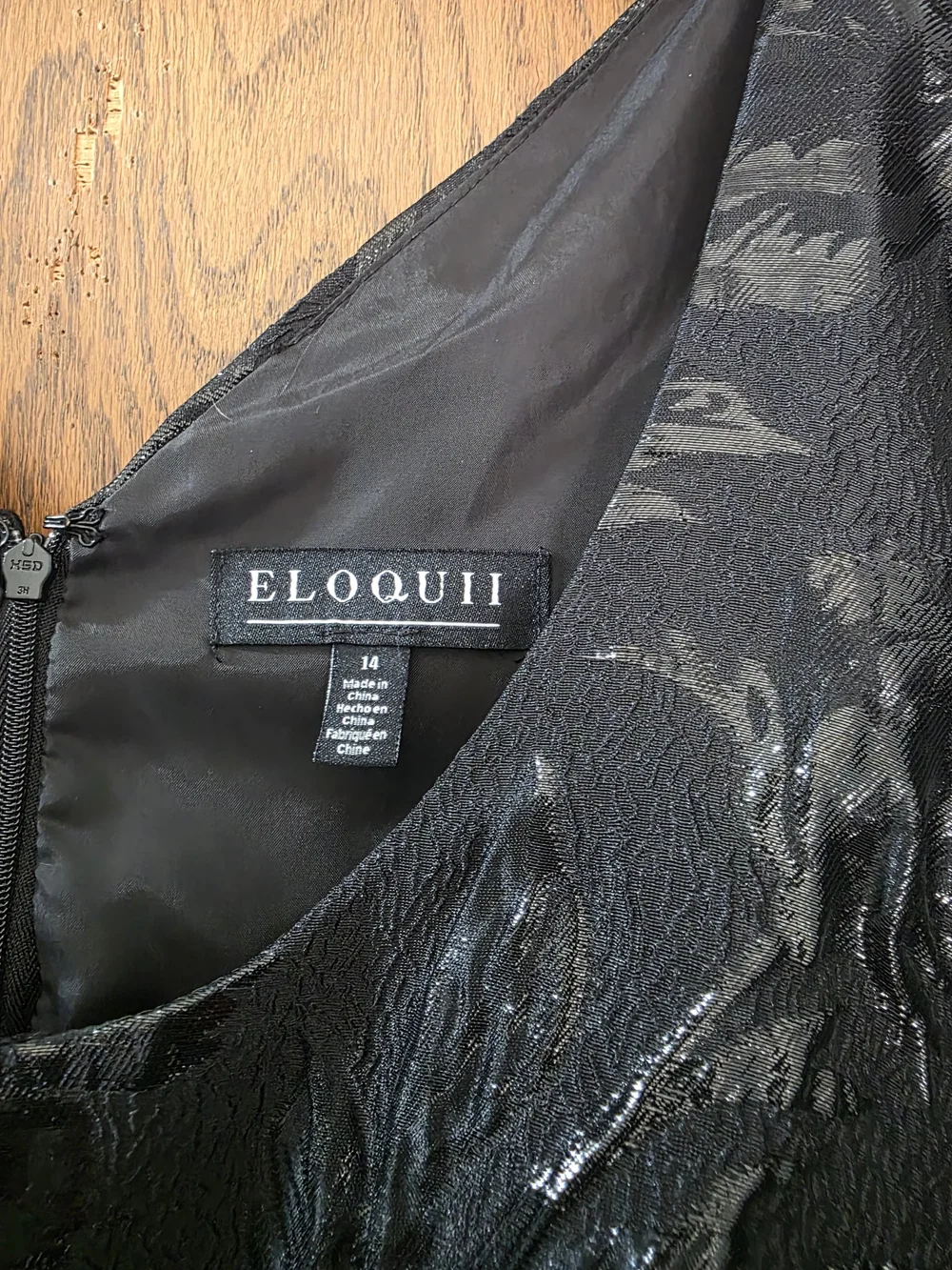EloquiibElegant Black Puff-Sleeve Mini Dress Women Size 14 - Picture 9 of 14